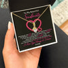 Alluring Beauty Necklace 18K Yellow Gold Finish | 2 | Personalized To My Beautiful Soulmate Necklace From Husband Falling In Love Wife Birthday Valentines Day Christmas Jewelry Customized Gift Box Message Card | siriusteestore