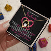 Forever Love Necklace 18K Yellow Gold Finish | 2 | Personalized To My Beautiful Soulmate Necklace From Husband Falling In Love Wife Birthday Valentines Day Christmas Jewelry Customized Gift Box Message Card | siriusteestore