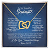 Interlocking Hearts Necklace 18K Yellow Gold Finish | 1 | Personalized To My Beautiful Soulmate Necklace From Husband Hold This Close My Love Future Wife Birthday Valentine Christmas Customized Gift Box Message Card | siriusteestore