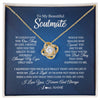 Love Knot Necklace 18K Yellow Gold Finish | 1 | Personalized To My Beautiful Soulmate Necklace From Husband Hold This Close My Love Future Wife Birthday Valentine Christmas Customized Gift Box Message Card | siriusteestore