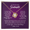 Love Knot Necklace 18K Yellow Gold Finish | 1 | Personalized To My Beautiful Soulmate Necklace From Husband I Love You Future Wife Birthday Valentines Day Christmas Customized Gift Box Message Card | siriusteestore