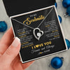 Forever Love Necklace 14K White Gold Finish | 2 | Personalized To My Beautiful Soulmate Necklace From Husband Jewelry Forever Love Girlfriend Wife Birthday Gifts Anniversary Valentines Day Message Card | siriusteestore