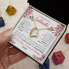 Forever Love Necklace 18K Yellow Gold Finish | 2 | Personalized To My Beautiful Soulmate Necklace From Husband Love You Longer Wife Birthday Anniversary Wedding Valentines Day Customized Gift Box Message Card | siriusteestore