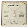 Alluring Beauty Necklace 18K Yellow Gold Finish | 1 | Personalized To My Beautiful Soulmate Necklace Gift From Husband Promise Necklace For Soulmate Birthday Jewelry Christmas Customized Gift Box Message Card | siriusteestore
