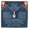 Alluring Beauty Necklace 14K White Gold Finish | 1 | Personalized To My Beautiful Wife Gift Necklace You Are My Love Gifts For Wife From Husband For Her Birthday Valentines Day Custom Gift Box Message Card | siriusteestore.myshopify