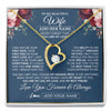 Forever Love Necklace 18K Yellow Gold Finish | 1 | Personalized To My Beautiful Wife Gift Necklace You Are My Love Gifts For Wife From Husband For Her Birthday Valentines Day Custom Gift Box Message Card | siriusteestore.myshopify
