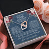 Interlocking Hearts Necklace Stainless Steel & Rose Gold Finish | 2 | Personalized To My Beautiful Wife Gift Necklace You Are My Love Gifts For Wife From Husband For Her Birthday Valentines Day Custom Gift Box Message Card | siriusteestore.myshopify