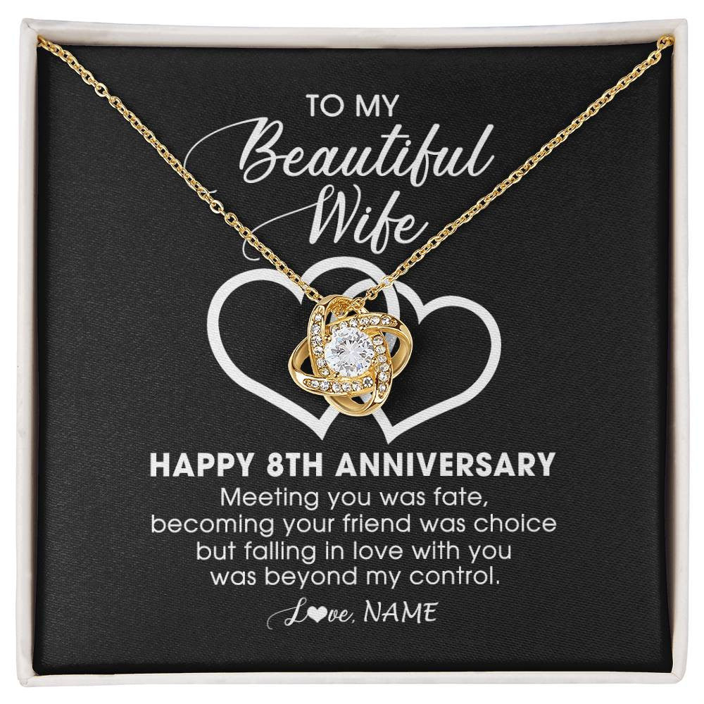 8 Years Together Anniversary Burlap or Cotton Personalized Print – Beantown  Burlap