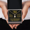 Alluring Beauty Necklace 18K Yellow Gold Finish | 2 | Personalized To My Beautiful Wife Necklace From Husband I Can't Live Without You Romantic Valentines Gifts For Wife Birthday Christmas Gift Box Message Card | siriusteestore.myshopify