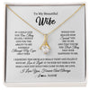 Alluring Beauty Necklace 18K Yellow Gold Finish | 1 | Personalized To My Beautiful Wife Necklace From Husband If I Could Give You Wife Birthday Anniversary Wedding Day Christmas Customized Gift Box Message Card | siriusteestore