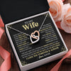 Interlocking Hearts Necklace Stainless Steel & Rose Gold Finish | 2 | Personalized To My Beautiful Wife Necklace From Husband The Day I Met You Birthday Gifts For Wife Anniversary Wedding Valentines Day Gift Box Message Card | siriusteestore