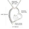Forever Love Necklace | Personalized To My Beautiful Wife Necklace From Husband You Are The Light Of My Life Soulmate Wife Birthday Valentines Day Customized Gift Box Message Card | siriusteestore