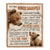 Personalized To My Bonus Daughter Blanket From Stepmom Dad You Will Never Lose Bear Stepdaughter Birthday Gifts Graduation Christmas Customized Fleece Blanket | siriusteestore