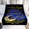 Personalized To My Bonus Daughter Blanket From Stepmother Stepdad I Am Always With You Wolf StepDaughter Birthday Christmas Customized Fleece Throw Blanket | siriusteestore