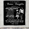 Personalized To My Bonus Daughter Blanket From Stepmother Whenever You Feel Overwhelmed Stepdaughter Birthday Graduation Christmas Customized Fleece Blanket | siriusteestore