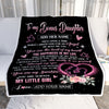Personalized To My Bonus Daughter From Stepdad Blanket Once Upon A Time Birthday Graduation Gifts For Stepdaughter Gifts Christmas Fleece Throw Blanket | siriusteestore