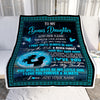Personalized To My Bonus Daughter Gifts Blanket From Stepdad Promise To Love You Gifts For Stepdaughter Birthday Graduation Christmas Custom Fleece Blanket | siriusteestore