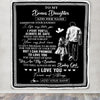 Personalized To My Bonus Daughter Gifts Blanket From Stepdad Wherever Your Journey In Life Stepdad Stepdaughter Birthday Gifts Christmas Custom Fleece Blanket | siriusteestore