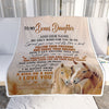 Personalized To My Bonus Daughter Gifts Blanket From Stepmom Horse My Only Wish For You Stepdaughter Birthday Gifts Graduation Christmas Fleece Throw Blanket | siriusteestore