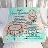 Personalized To My Bonus Daughter Gifts Blanket From Stepmom I Wish You The Strength Dream Catcher Stepdaughter Birthday Gifts Christmas Fleece Blanket | siriusteestore