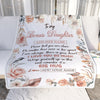 Personalized To My Bonus Daughter Gifts Blanket From Stepmom Never Feel You Are Alone Birthday Gifts For Stepdaughter Graduation Christmas Fleece Blanket | siriusteestore