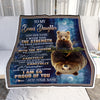 Personalized To My Bonus Daughter Gifts Blanket From Stepmom Stepdad I Wish You The Strength Bear Stepdaughter Birthday Gifts Christmas Custom Fleece Blanket | siriusteestore