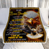 Personalized To My Bonus Daughter Gifts Blanket From Stepmom Stepdad I Wish You The Strength Eagle Stepdaughter Birthday Gifts Christmas Custom Fleece Blanket | siriusteestore