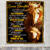 Personalized To My Bonus Daughter Gifts Blanket From Stepmom Stepdad I Wish You The Strength Horse Stepdaughter Birthday Gifts Christmas Custom Fleece Blanket | siriusteestore