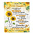 Personalized To My Bonus Daughter Gifts Blanket From Stepmom Stepdad I Wish You The Strength Sunflower Stepdaughter Birthday Gifts Christmas Fleece Blanket | siriusteestore