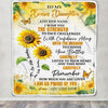 Personalized To My Bonus Daughter Gifts Blanket From Stepmom Stepdad I Wish You The Strength Sunflower Stepdaughter Birthday Gifts Christmas Fleece Blanket | siriusteestore