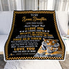 Personalized To My Bonus Daughter Gifts Blanket From Stepmom Stepdad This Old Tiger Love You Stepdaughter Birthday Gifts Graduation Christmas Fleece Blanket | siriusteestore