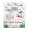 Personalized To My Bonus Daughter Gifts Blanket From Stepmom Stepdad Whenever You Feel Dragonfly Stepdaughter Birthday Gifts Christmas Fleece Blanket | siriusteestore