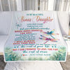 Personalized To My Bonus Daughter Gifts Blanket From Stepmom Stepdad Whenever You Feel Dragonfly Stepdaughter Birthday Gifts Christmas Fleece Blanket | siriusteestore