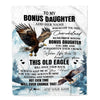 Personalized To My Bonus Daughter Gifts Blanket From Stepmom Whenever Eagle Unique Birthday Gifts For Stepdaughter Graduation Christmas Custom Fleece Blanket | siriusteestore