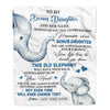 Personalized To My Bonus Daughter Gifts Blanket From Stepmom Whenever Elephant Unique Birthday Gifts For Stepdaughter Graduation Christmas Fleece Blanket | siriusteestore