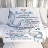 Personalized To My Bonus Daughter Gifts Blanket From Stepmom Whenever Elephant Unique Birthday Gifts For Stepdaughter Graduation Christmas Fleece Blanket | siriusteestore