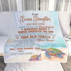 Personalized To My Bonus Daughter Gifts Blanket From Stepmom Whenever Turtle Unique Birthday Gifts For Stepdaughter Graduation Christmas Custom Fleece Blanket | siriusteestore