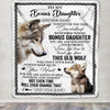 Personalized To My Bonus Daughter Gifts Blanket From Stepmom Whenever Wolf Unique Birthday Gifts For Stepdaughter Graduation Christmas Custom Fleece Blanket | siriusteestore