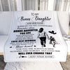 Personalized To My Bonus Daughter Gifts Blanket From Stepmom Whenever Woman Unique Birthday Gifts For Stepdaughter Graduation Christmas Custom Fleece Blanket | siriusteestore