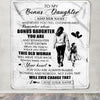 Personalized To My Bonus Daughter Gifts Blanket From Stepmom Whenever Woman Unique Birthday Gifts For Stepdaughter Graduation Christmas Custom Fleece Blanket | siriusteestore