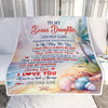 Personalized To My Bonus Daughter Gifts Blanket From Stepmom Wherever Your Journey In Life Beach Stepdaughter Birthday Gifts Customized Fleece Throw Blanket | siriusteestore