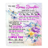 Personalized To My Bonus Daughter Gifts Blanket From Stepmom Wherever Your Journey In Life Dragonfly Stepdaughter Birthday Gifts Customized Fleece Blanket | siriusteestore