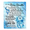 Personalized To My Bonus Daughter Gifts Blanket From Stepmom Wherever Your Journey In Life Dream Catcher Stepdaughter Birthday Gifts Customized Fleece Throw Blanket | siriusteestore