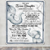 Personalized To My Bonus Daughter Gifts Blanket From Stepmom Wherever Your Journey In Life Elephant Stepdaughter Birthday Gifts Customized Fleece Blanket | siriusteestore