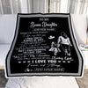 Personalized To My Bonus Daughter Gifts Blanket From Stepmom Wherever Your Journey In Life Stepmother Stepdaughter Birthday Gifts Christmas Fleece Blanket | siriusteestore