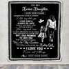 Personalized To My Bonus Daughter Gifts Blanket From Stepmom Wherever Your Journey In Life Stepmother Stepdaughter Birthday Gifts Christmas Fleece Blanket | siriusteestore