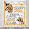 Personalized To My Bonus Daughter Gifts Blanket From Stepmom Wherever Your Journey In Life Tiger Stepdaughter Birthday Gifts Customized Fleece Throw Blanket | siriusteestore
