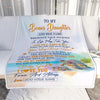 Personalized To My Bonus Daughter Gifts Blanket From Stepmom Wherever Your Journey In Life Turtle Stepdaughter Birthday Gifts Customized Fleece Throw Blanket | siriusteestore