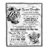 Personalized To My Bonus Daughter Gifts Blanket From Stepmom Wherever Your Journey In Life White Tier Stepdaughter Birthday Gifts Christmas Fleece Blanket | siriusteestore