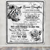 Personalized To My Bonus Daughter Gifts Blanket From Stepmom Wherever Your Journey In Life White Tier Stepdaughter Birthday Gifts Christmas Fleece Blanket | siriusteestore
